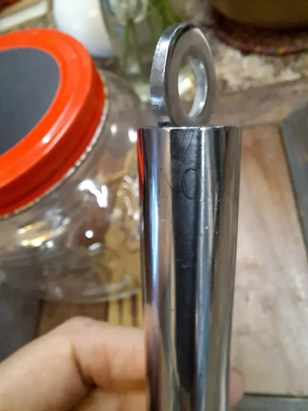 Glass Farmhouse Jar and Norpro Whisk Bundle